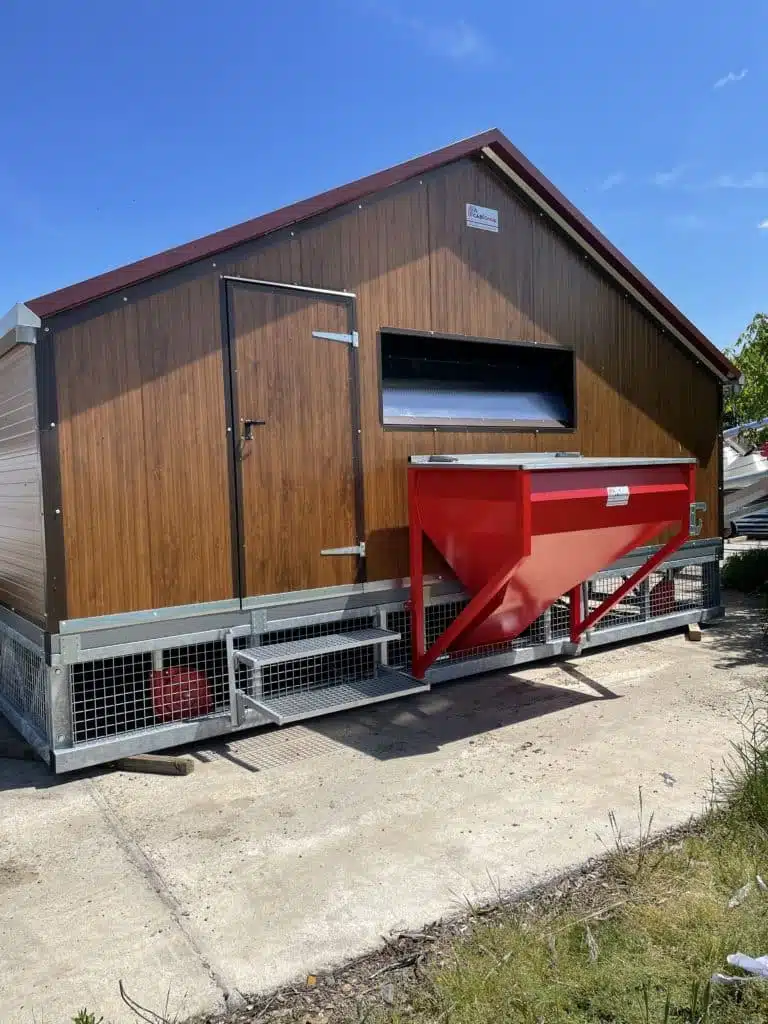 Gemeinschafts-Hühnerstall, mobiler Großraum-Hühnerstall-Lagertrichter