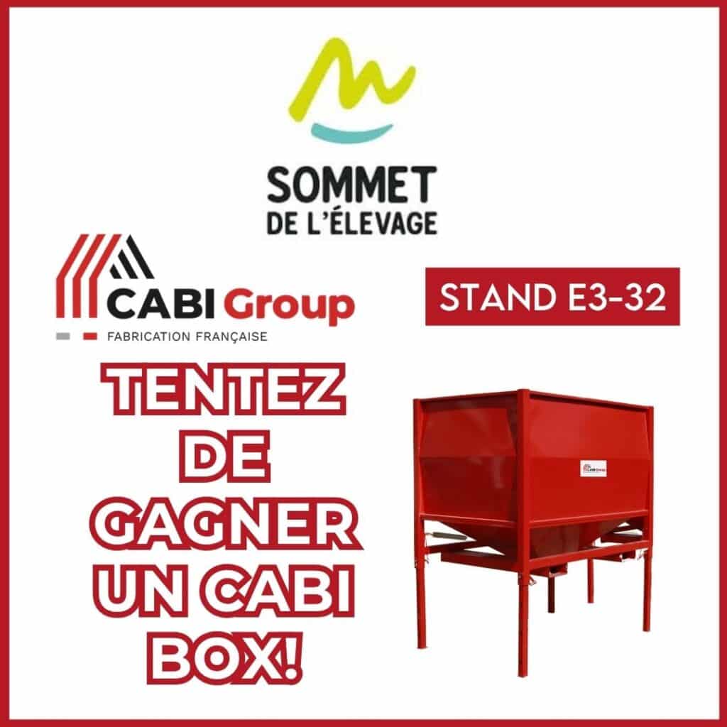 jeu concours cabi box salon sommet de l'élevage